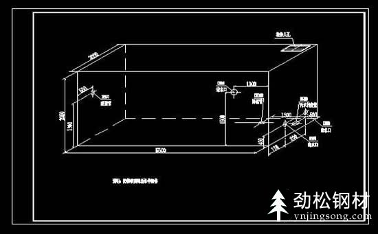 水箱鈑金加工圖紙
