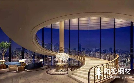 云南昆明圓弧形樓梯設計及尺寸，既美觀又大氣